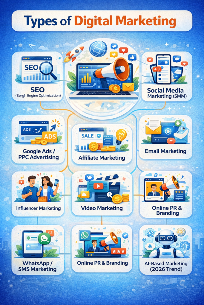 type of digital marketing
